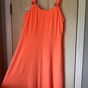 Peach Spaghetti Strap Dress